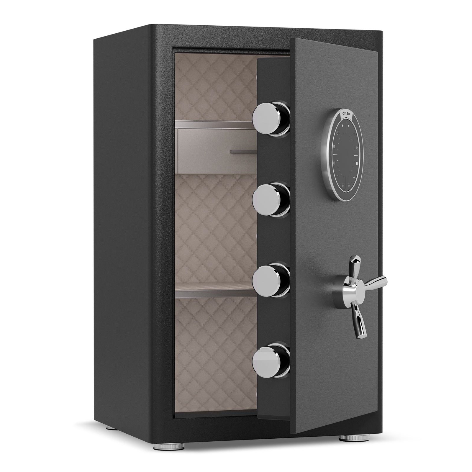 2.8 Cu Ft Large Home Safe with Fireproof Bag, Heavy-Duty Steel Construction, Digital Keypad, 10mm Door & 28mm Bolts, Removabl