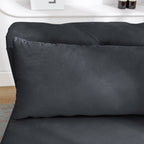 Black Chaise Lounge Indoor, Velvet Lounge Chair for Bedroom with Storage & Pillow, Modern Upholstered Rolled Arm Chase Lounge for Sleeping with Nailhead Trim for Living Room Bedroom Office - Grand Goldman Shop