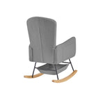 Grey Teddy Rocking Armchair - Grand Goldman Shop