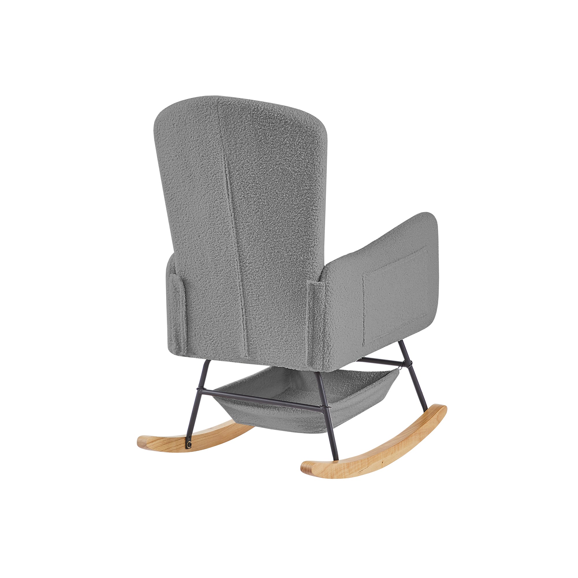 Grey Teddy Rocking Armchair - Grand Goldman Shop