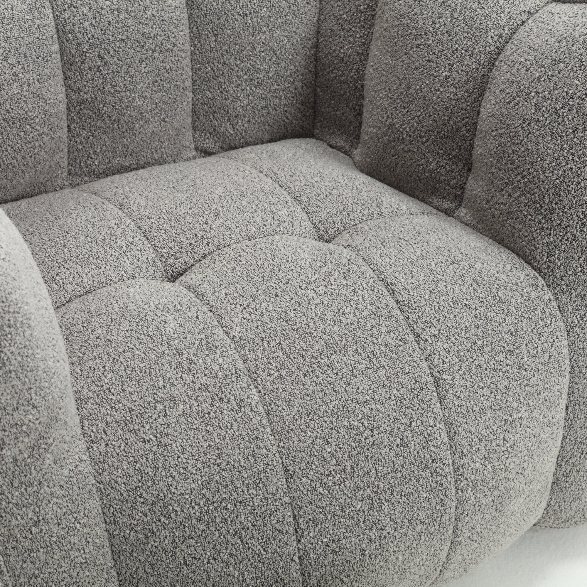 Soft Chenille Bean Bag Chair with High Resilient Foam for Living Room and Bedroom, Comfortable Square Lazy Sofa with Footstool for Adults - Grand Goldman Shop