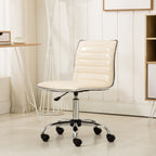Fremo Chromel Adjustable Air Lift Office Chair, Beige - Grand Goldman