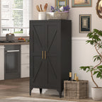 Metal Adjustable 2 Doors Metal Storage Cabinet Kitchen Pantry Cabinet With Adjustable Shelves all Steel Cabinet Locker For Ki