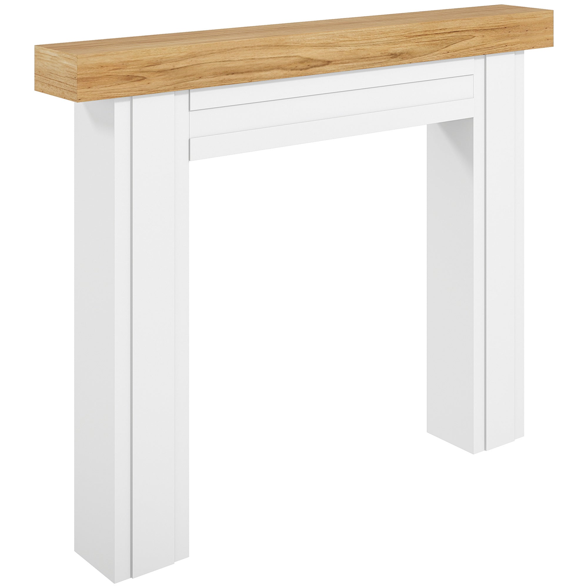 Fireplace Mantel, Freestanding Fireplace Surround with Leg for Electric Fireplaces - Grand Goldman Shop