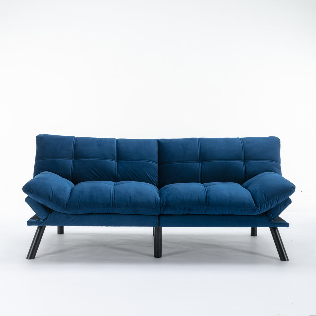 Navy Blue Convertible Folding Modern sofa Bed - Grand Goldman Shop