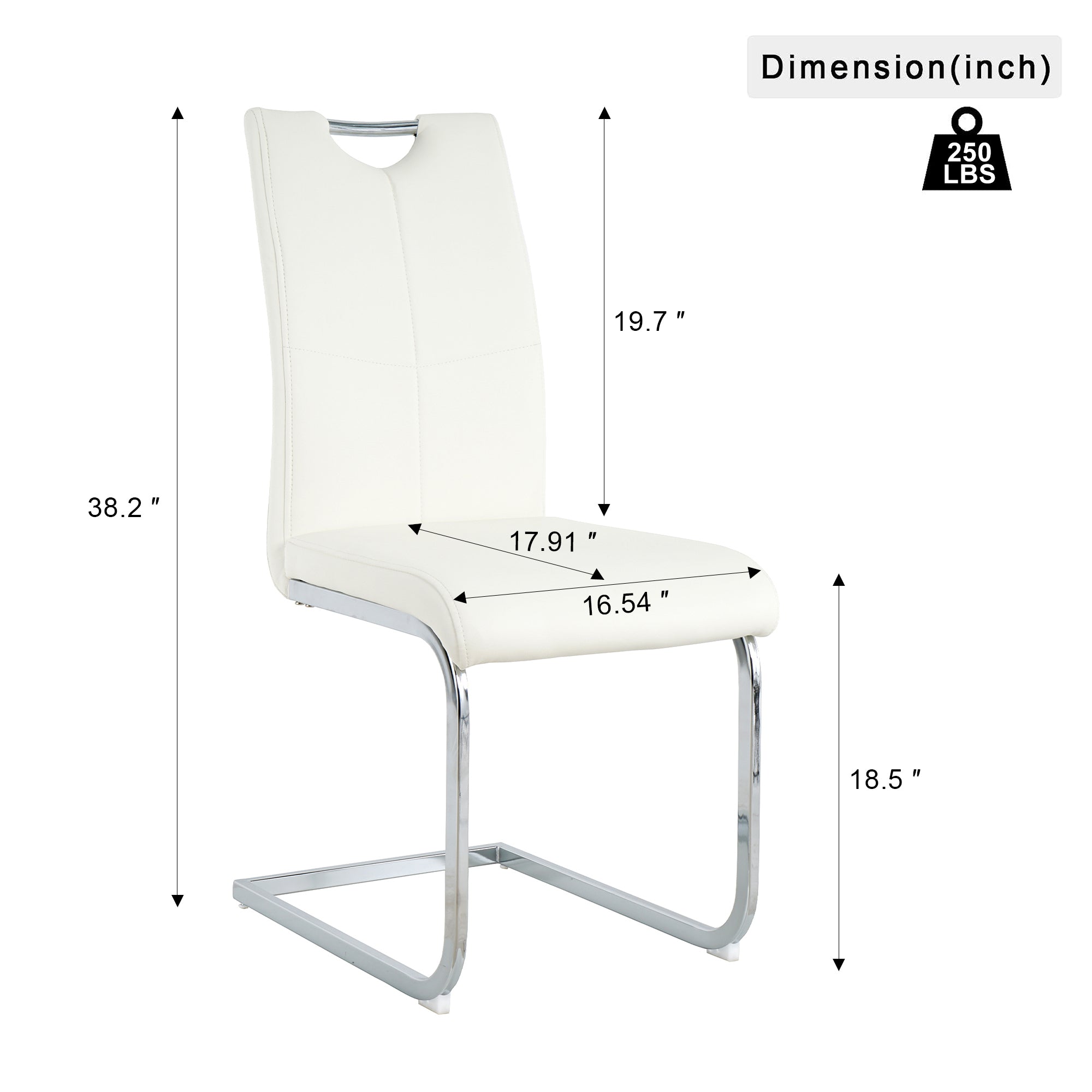 Modern Dining Chairs with Faux Leather Padded Seat Dining Living Room Chairs Upholstered Chair with Chrome Metal Legs Design for Kitchen, Living, Bedroom, Dining Room Side Chairs Set of 4 - Grand Goldman Shop