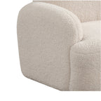 Sherpa Upholstered Bear-Shaped Kids Armchair, Beige - Grand Goldman