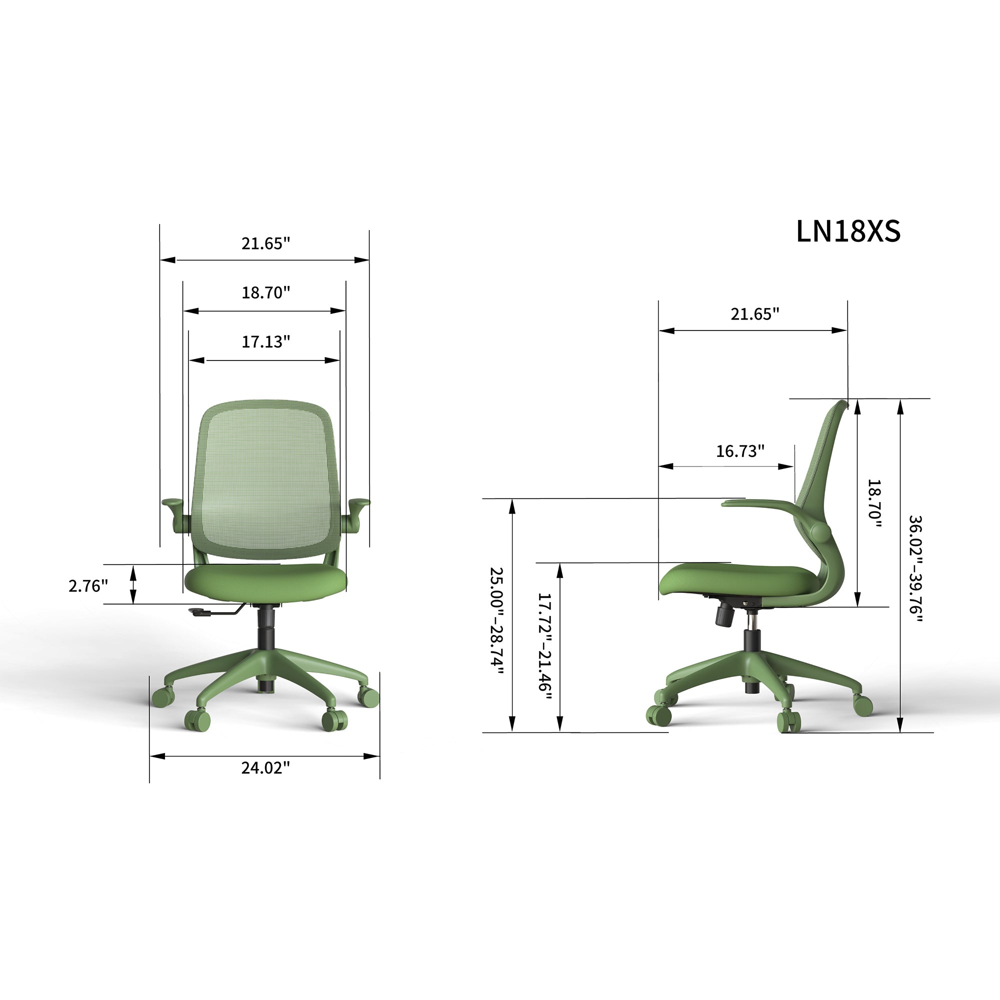 Ergonomic Color Office Chair 350LBS, Home Office, Mesh Back, Integrated Molded Foam, Comfortable Sitting, Flipping Armrest, F