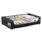 Set of 2 Under-Bed Rolling Storage Container with Transparent Cover, Versatile Space-Saving Design, and Smooth-Glide Multi-Directional Wheels – Ideal for Organizing Clothes, Shoes, and More - Grand Goldman Shop