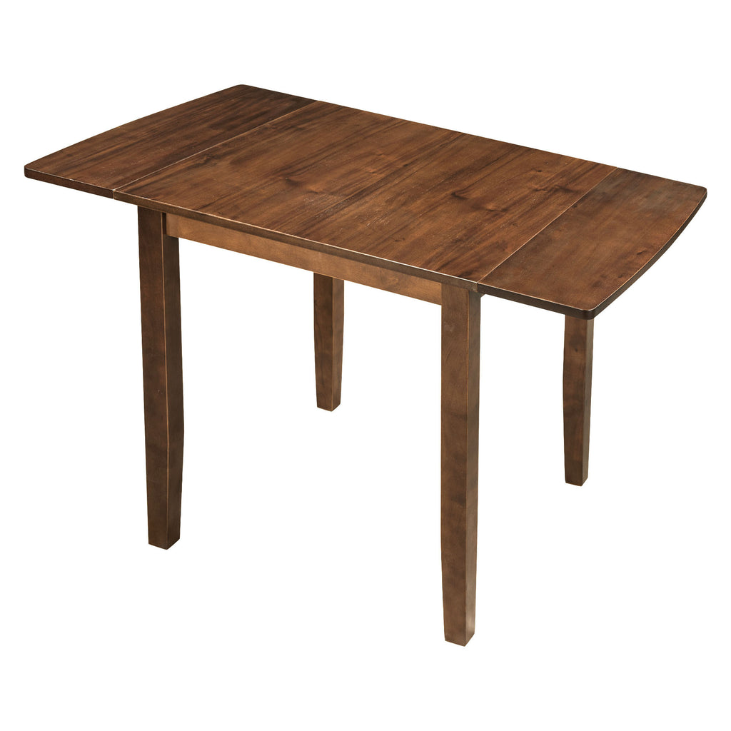 TOPMAX 3-Piece Wood Drop Leaf Breakfast Nook Dining Table Set with 2 X-back Chairs for Small Places, Walnut(old sku:SP0000164AAD) - Grand Goldman Shop