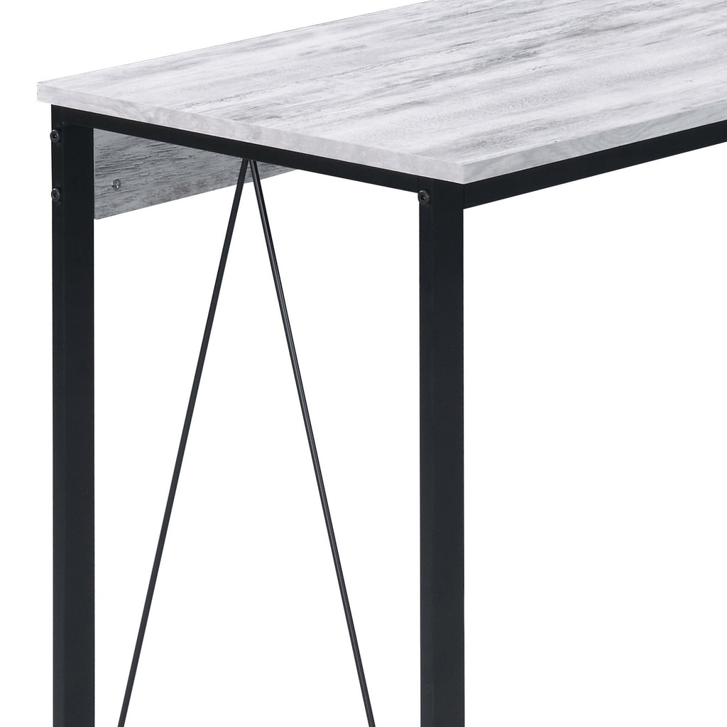 Zaidin Antique White& Black Finish Writing Desk - Grand Goldman