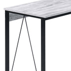 Zaidin Antique White& Black Finish Writing Desk - Grand Goldman