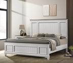 Clelane Wood Bedroom 5 piece Set with Shiplap Panel King Bed, Dresser, Mirror, Nightstand, and Chest - Grand Goldman Shop