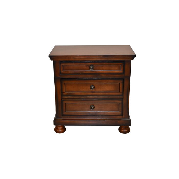 Baltimore Queen 4 Piece Bedroom Set Made With Wood in Dark Walnut - Grand Goldman Shop