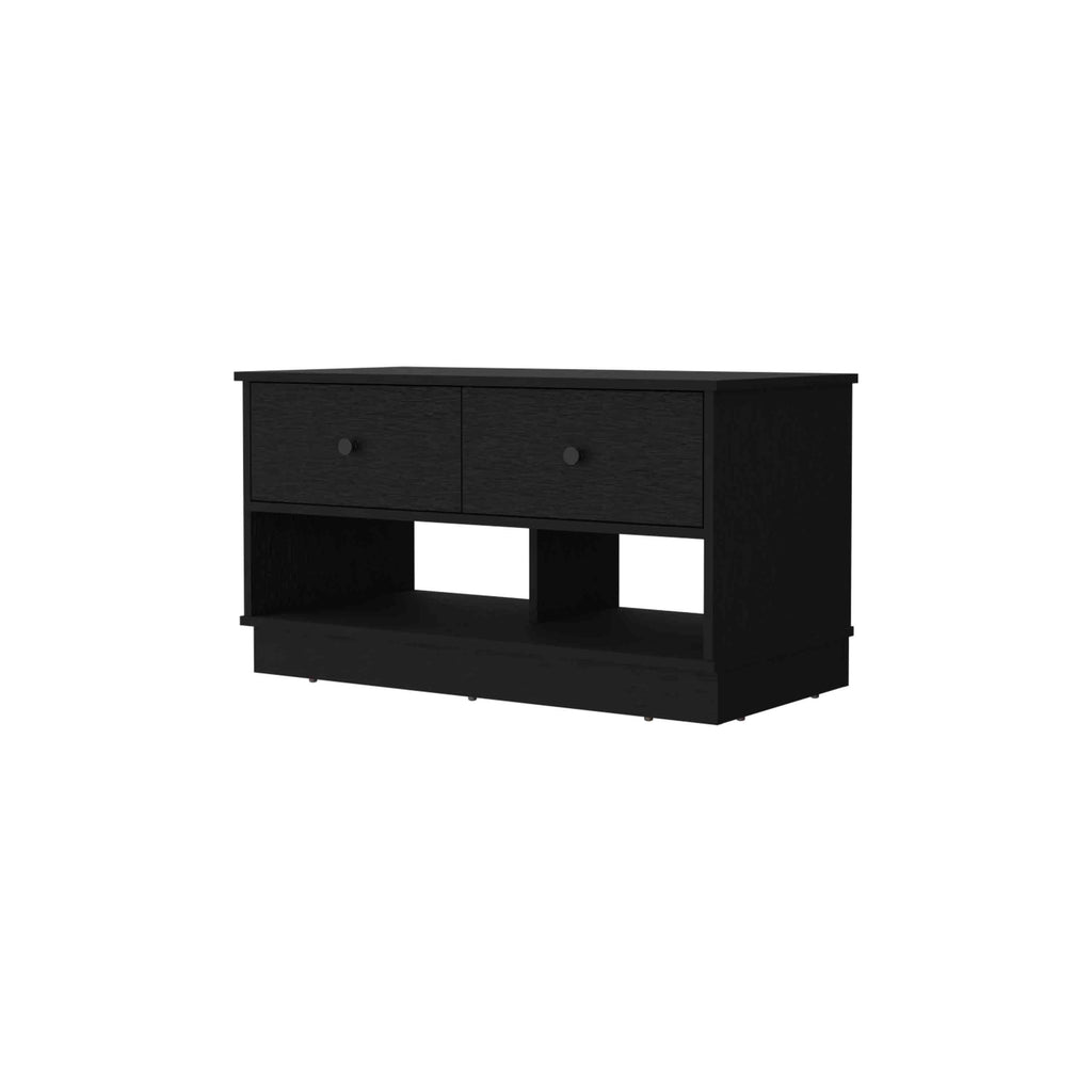 Tulip Storage Bench, Two Drawers, Two Shelves - Grand Goldman Shop