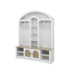 Multi-functional wardrobe/entrance wardrobe, equipped with shoe racks, clothes hangers and hooks. Wardrobe - A wardrobe is made of sturdy medium-density fiberboard with modern design and practical sto - Grand Goldman Shop