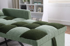 Convertible Sleeper Sofa Chair Bed, Adjustable Chair with Pillow, Multi-Functional Sleeper Chair with Soft Teddy Fabric for Living Room, Dorm, Apartment, Bedroom or Office - Grand Goldman Shop