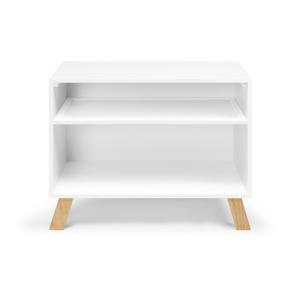 Livia Multi Purpose Changing Table White/Natural | Premium Home Decor - Grand Goldman