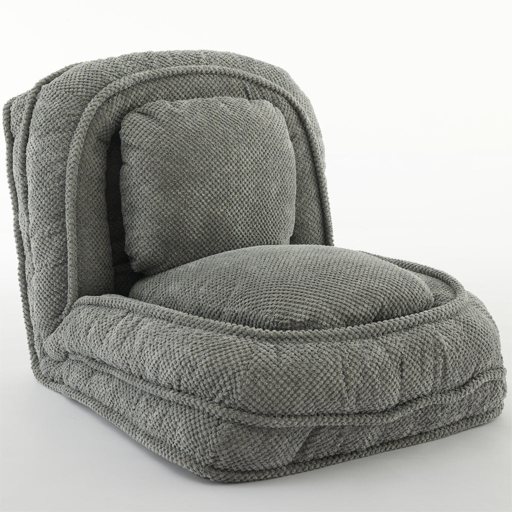 [VIDEO provided] Human Dog Bed ,Lazy Sofa Couch ,5 Adjustable Position,sit,sleep,fold,suit to put in bedroom, living room ,Space Saving Design,Gray - Grand Goldman Shop