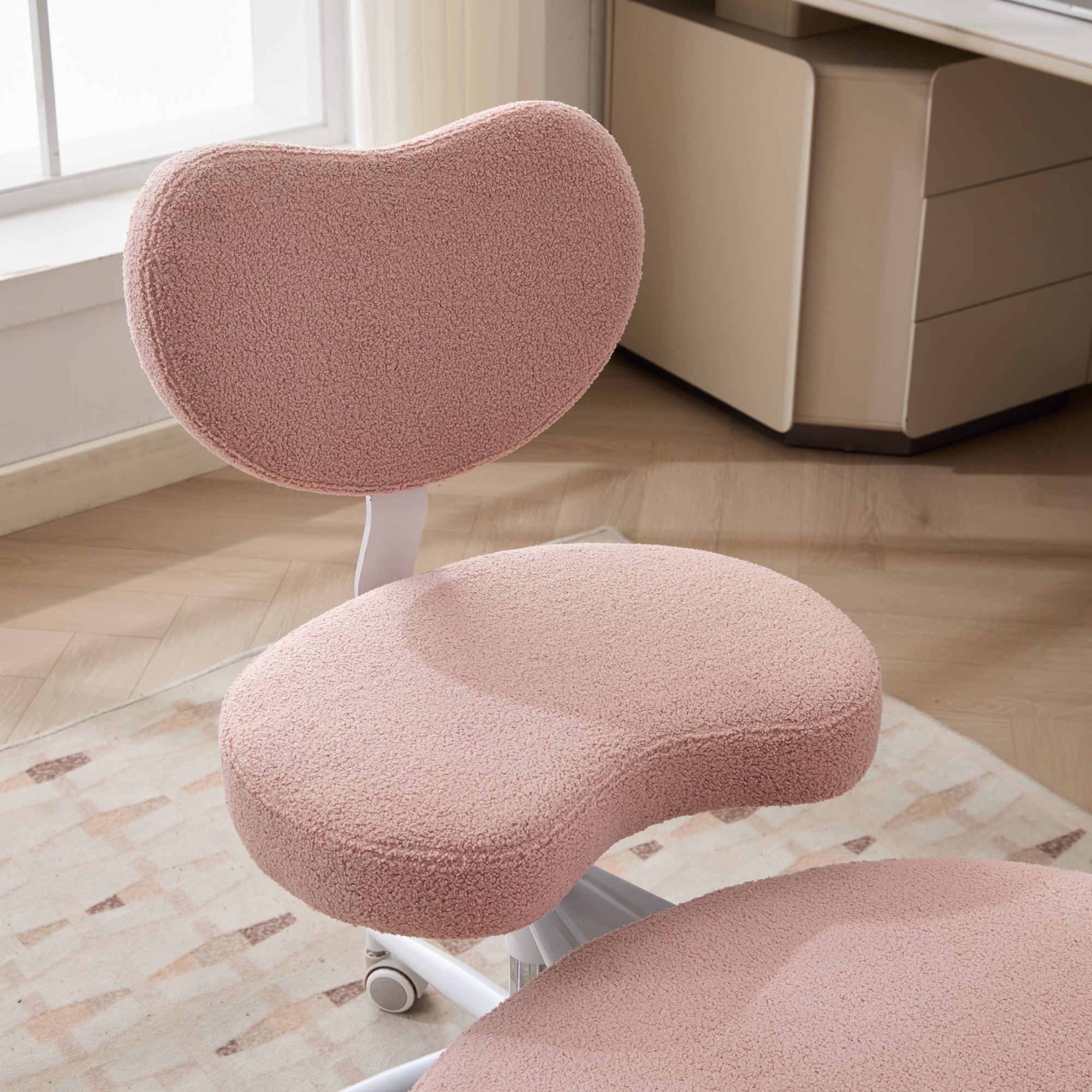 Meditation Chair Plus, Cross Legged Chair with Wheels, ADHD Chair, Criss Cross Desk Chair with Lumbar Support and Adjustable 
