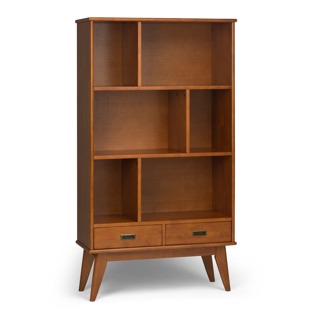 Draper Mid Century Wide Bookcase and Storage Unit - Grand Goldman