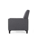 Smoke Fabric Push Back Chair for Elegant Home Décor - Grand Goldman Shop