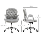 Luxury Tufted Office Chair for A Stylish Choice for Home & Office, Plush Comfort - Grand Goldman