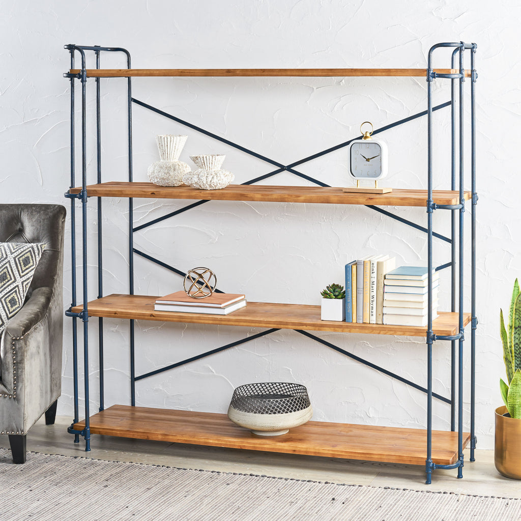 YORKTOWN 4-SHELF BOOKCASE - Grand Goldman Shop