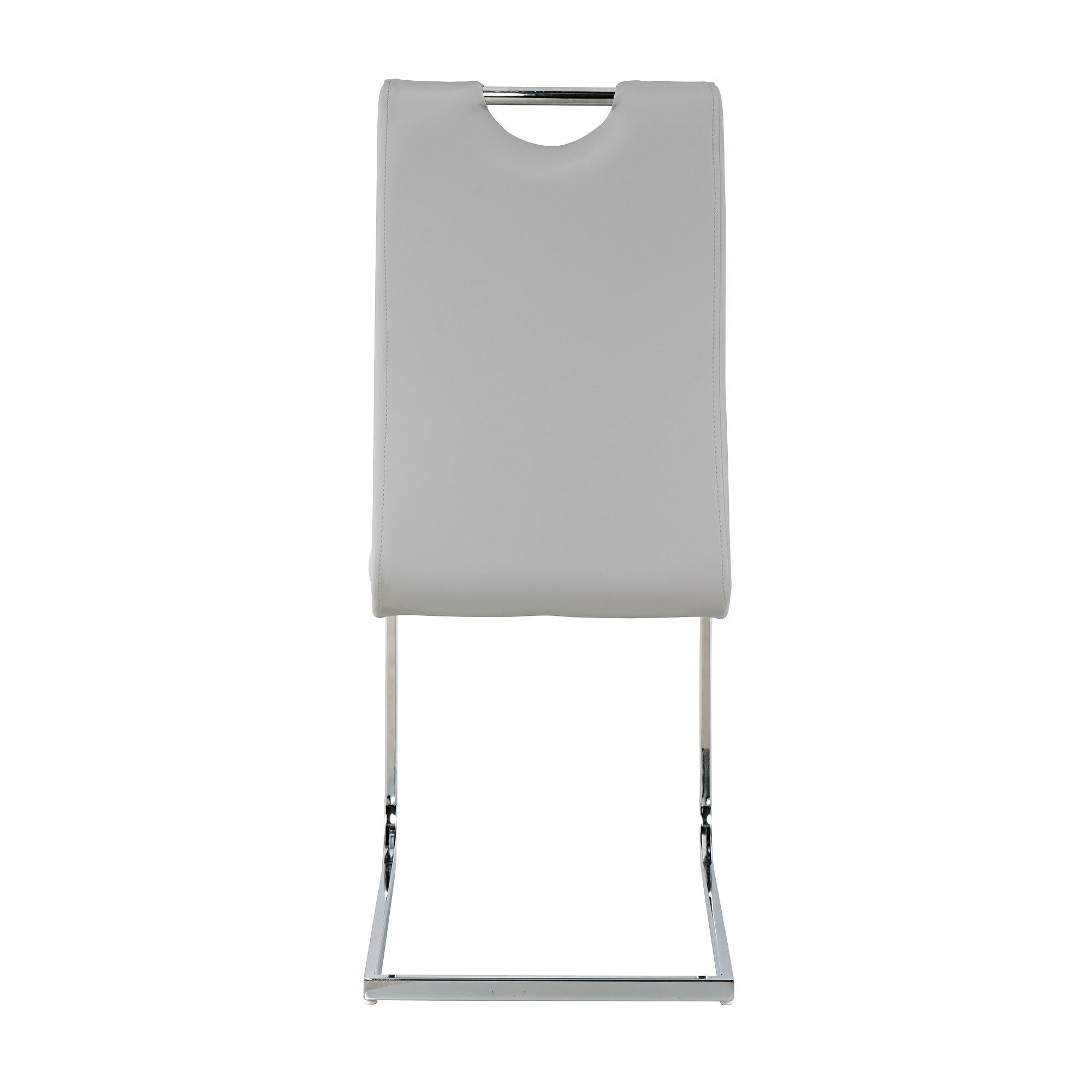 Modern Dining Chairs with Faux Leather Padded Seat Dining Living Room Chairs Upholstered Chair with Chrome Metal Legs Design for Kitchen, Living, Bedroom, Dining Room Side Chairs Set of 4 - Grand Goldman Shop
