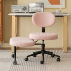 Ergonomic Office Chair – Multi-Position Cross Legged Design for Adults, Swivel Meditation & ADHD Fidget Desk Chair in Soft Bl