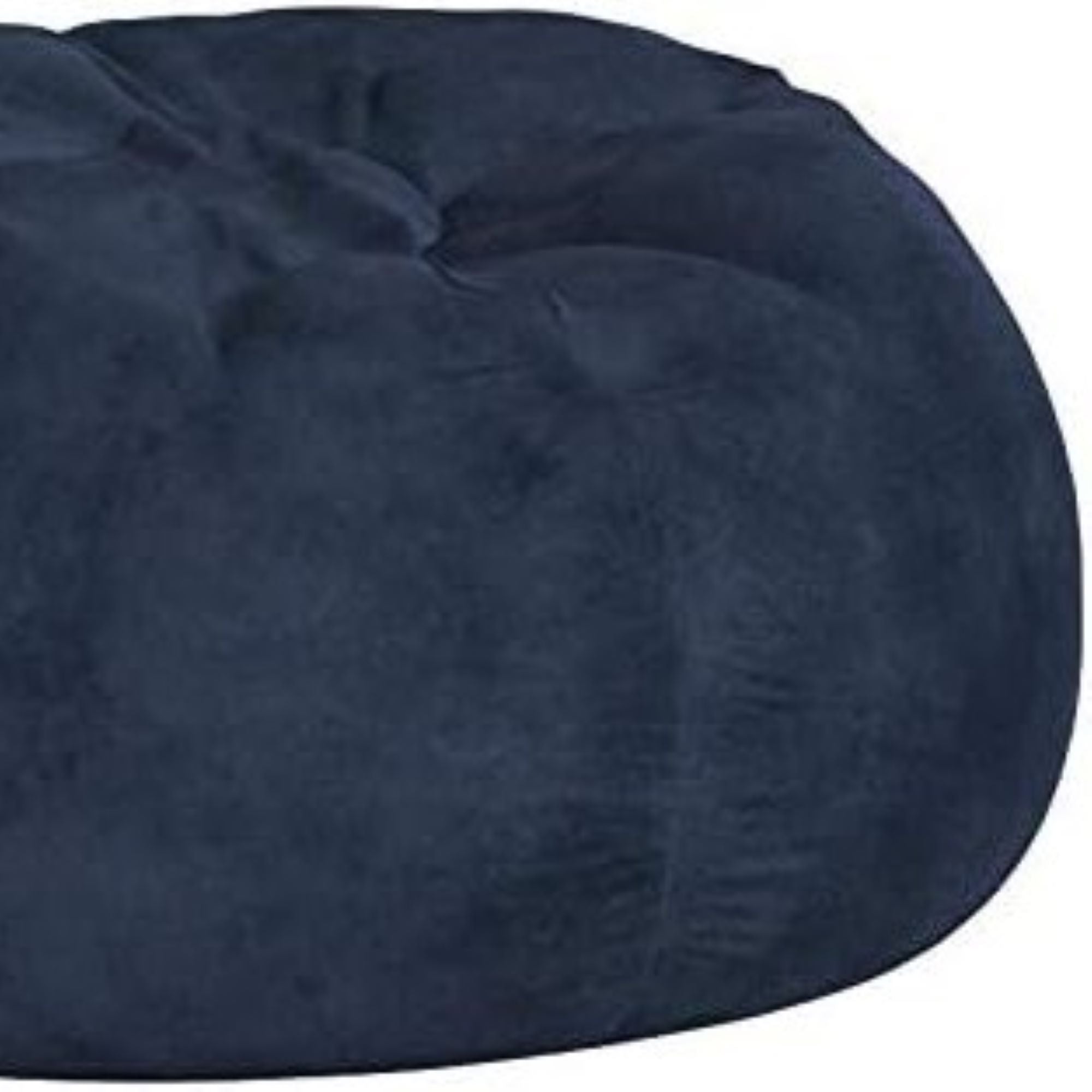 Comfortable High-Density Shredded Foam Bean Bag Chair with Removable Microsuede Cover, Midnight Blue - Grand Goldman Shop