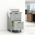 Farmhouse Office Storage Cabinet File Cabinet with 2 Drawers | Premium Home Decor - Grand Goldman