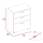 Storage Cabinet - Superior Top, Drawer Base Cabinet, Three Drawers, Four Casters -Black - Grand Goldman