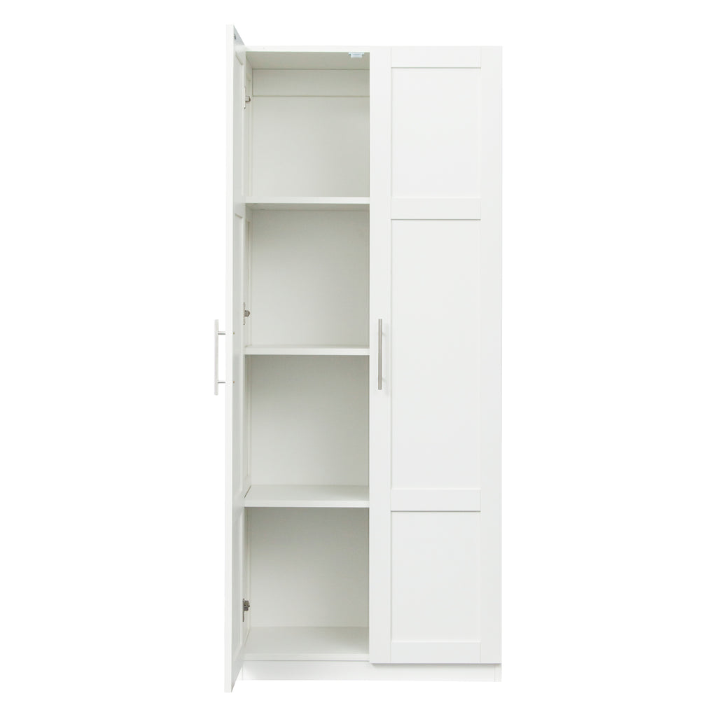 Pantry Cabinet, Kitchen Pantry Storage Cabinets with 2 Door and 3  Shelves, White Pantry Storage Cabinet, Cupboard for Kitchen, Dining Room and Living Room. - Grand Goldman Shop