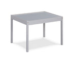 Della 3-Piece Solid Wood Kids Table & Two Chair Set, Gray - Grand Goldman