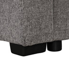 U-shaped Sectional Sofa Pull out Sofa Bed with USB Ports, Power Sockets, Storage Chaise, Light Gray Chenille, 108.6' - Grand Goldman Shop