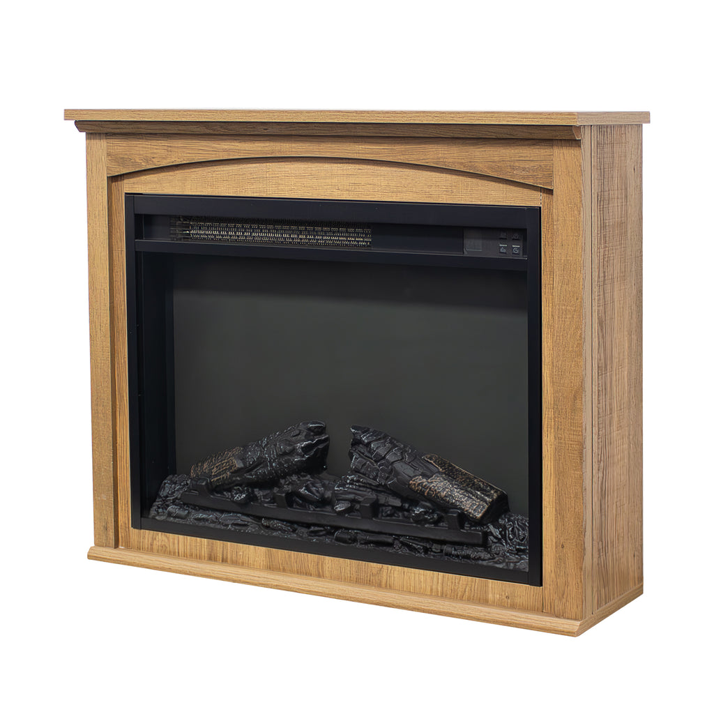 28 inch TV media entertainment center With electric fireplace - Grand Goldman Shop