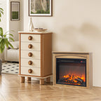 28 inch TV media entertainment center With electric fireplace - Grand Goldman Shop