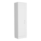 Lilo Storage Cabinet, Broom Hangers, Internal Shelves -White | Premium Home Decor - Grand Goldman