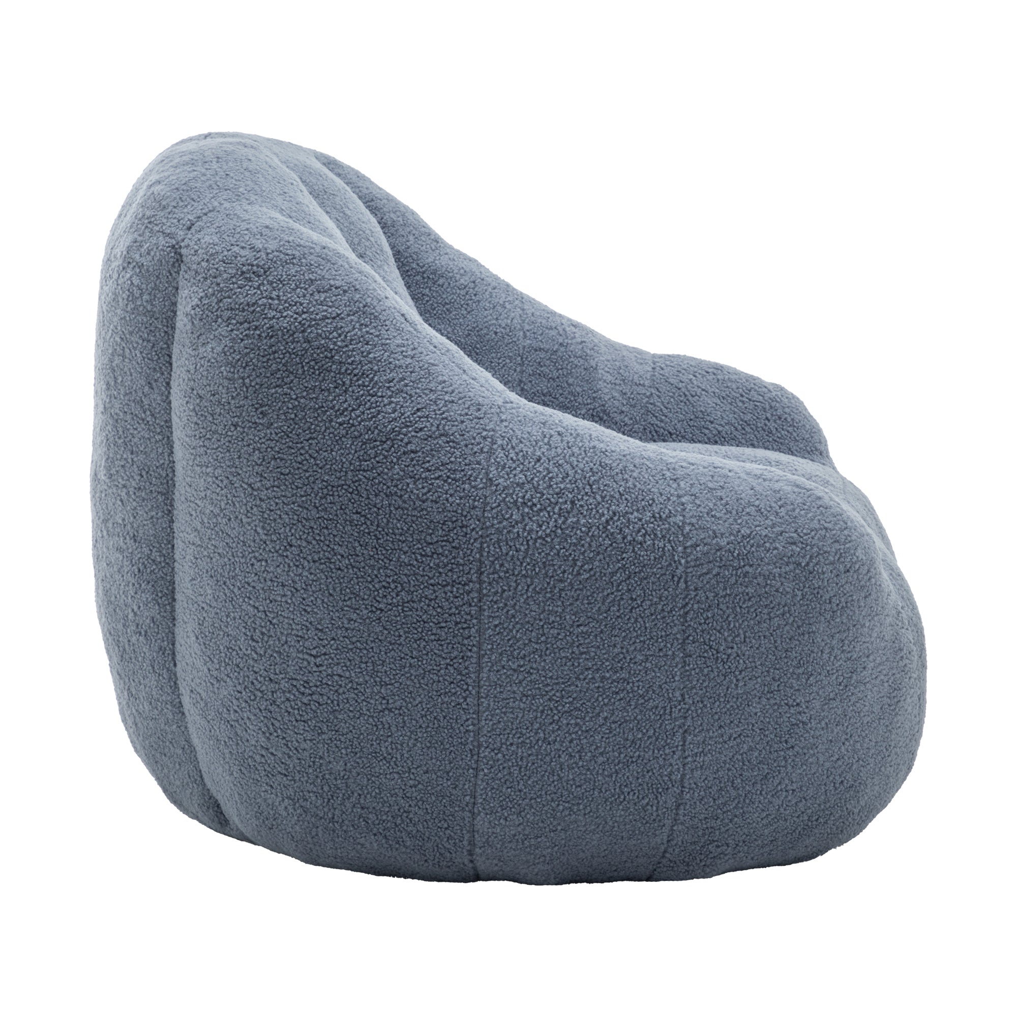 Comfy Bean Bag Chair with Memory Foam Filler – Tufted Soft Stuffed Bean Bag Sofa for Dorm, Apartment, or Living Room – Light Blue - Grand Goldman Shop