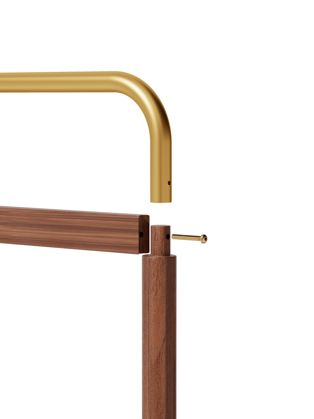 Coat Racks solid wood hanger 15.7* 11.8*71in Solid environmental protection easy to assemble beautiful can be placed in the bedroom/entrance/living room (Walnut) - Grand Goldman Shop