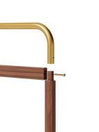 Coat Racks solid wood hanger 15.7* 11.8*71in Solid environmental protection easy to assemble beautiful can be placed in the bedroom/entrance/living room (Walnut) - Grand Goldman Shop
