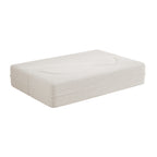 Modern Floor Sofa with 2 Pillows,Convertible Teddy Fabric Foam Filled Sleeper Sofa Bed,15 ' Full Size Folding Mattress for Living Room,Guest Bed,Playroom,no assembly required,Beige - Grand Goldman Shop