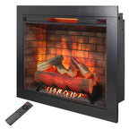 33 inch Infrared Electric Fireplace with Removable Trim kit Insert, Touch Panel Home Decor Heater, Smokeless Firebox With Fire Crackling Sound - Grand Goldman Shop