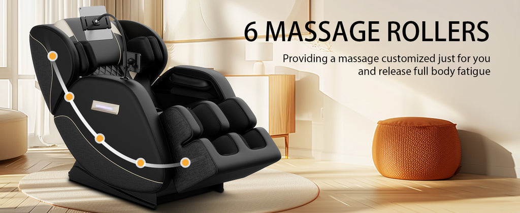 Massage Chair Recliner with Zero Gravity with Full Body Air Pressure - Grand Goldman Shop