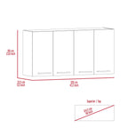 Sitka Wall Cabinet, Two Spacious Divisions, Four Doors - Grand Goldman Shop