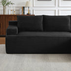 L-Shaped Cloud Sectional Sofa with Deep Seat,No Assembly Required,Modular Couches Sleeper for Living Room,Bedroom,Apartment,Black - Grand Goldman Shop
