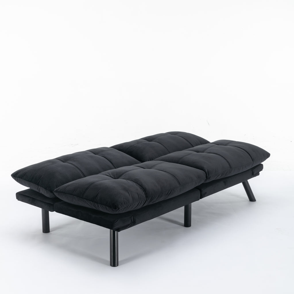 Black Convertible Folding Modern sofa Bed - Grand Goldman Shop