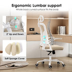 Ergonomic Office Chair, Home Office Desk Chair with Headrest, High Back Computer Chair with Armrests and Adjustable Lumbar Su