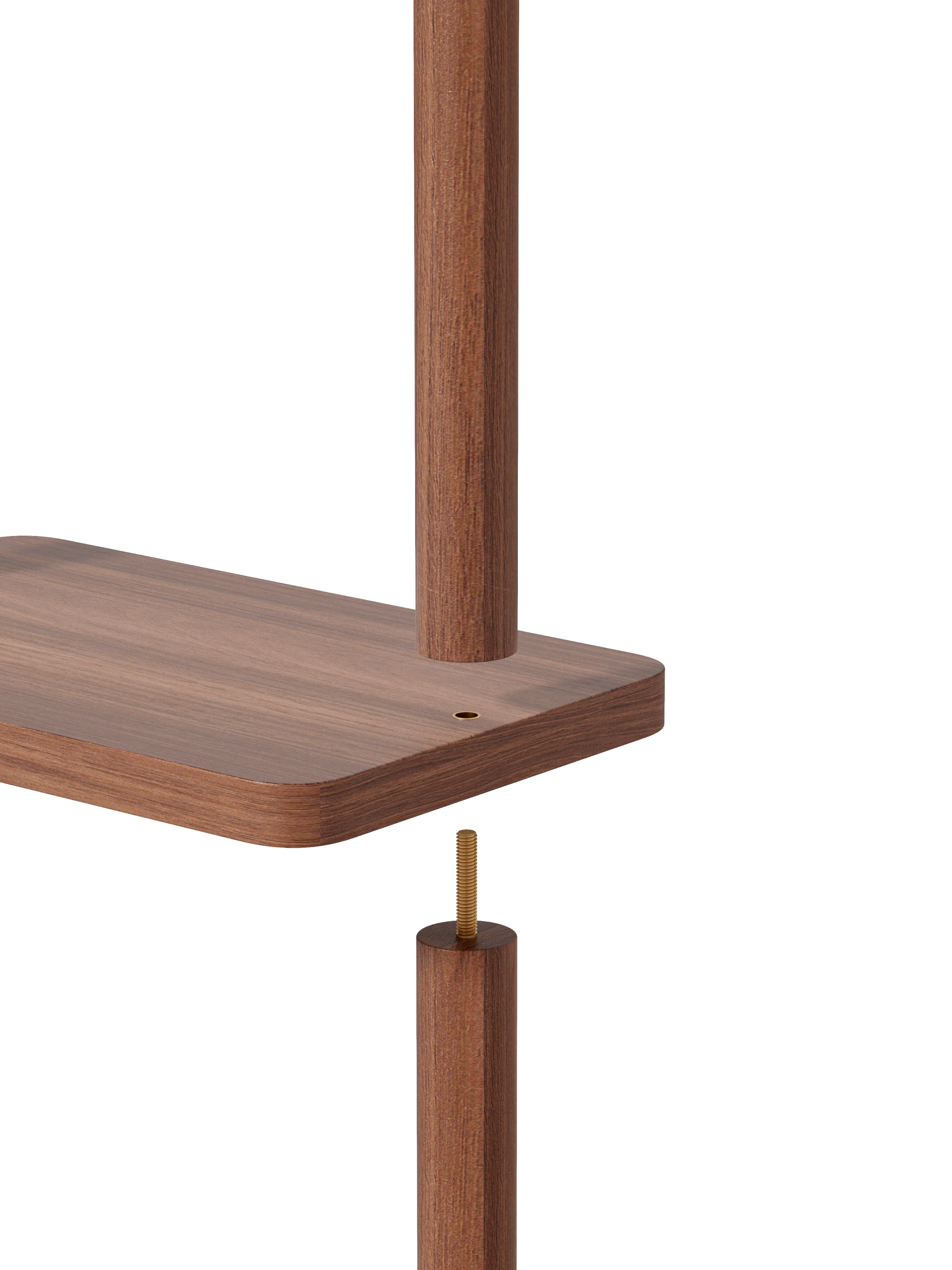 Coat Racks solid wood hanger 15.7* 11.8*71in Solid environmental protection easy to assemble beautiful can be placed in the bedroom/entrance/living room (Walnut) - Grand Goldman Shop
